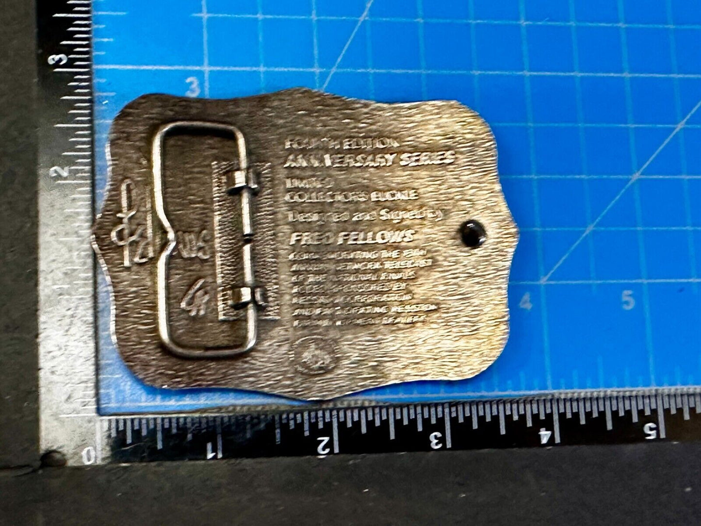 1986 Hesston NFR National Finals Rodeo Cowboys Western Belt Buckle