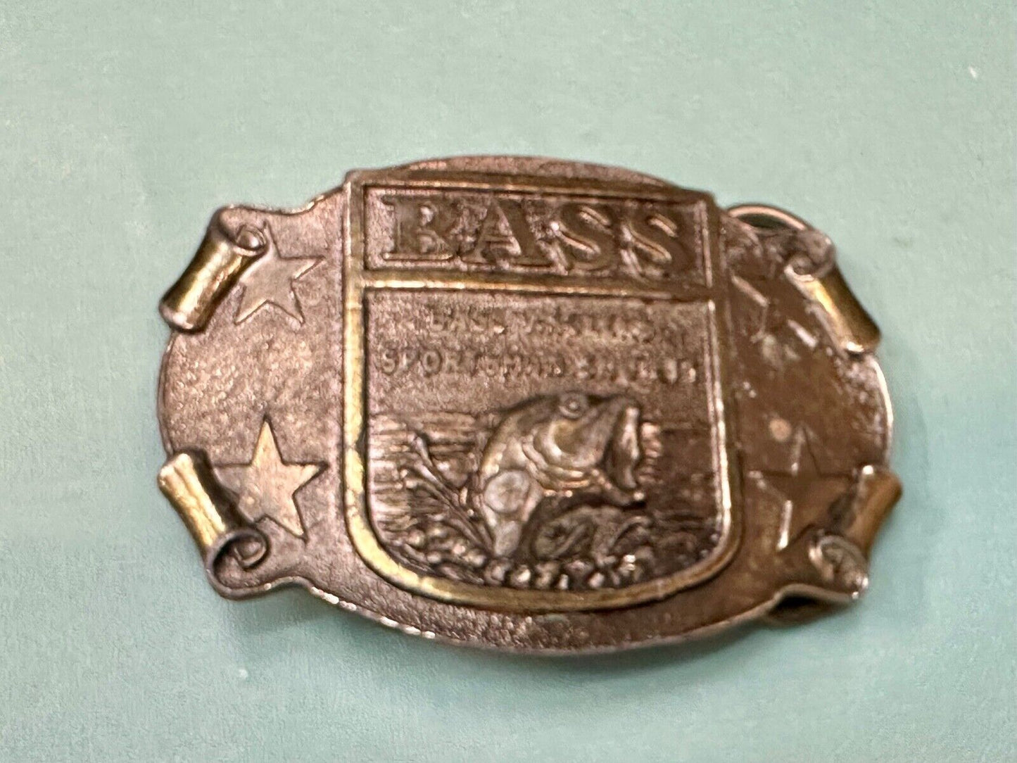 BASS Fishing Anglers Sportsman's Society Club 0 Great American Belt buckle Co