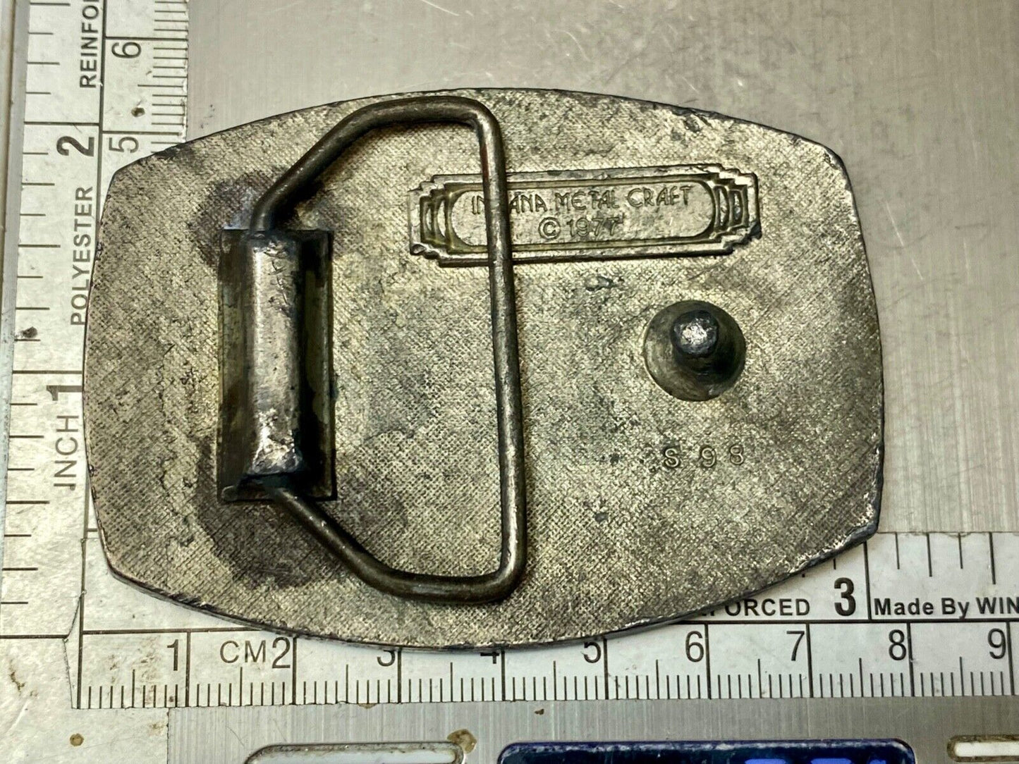 Tennis game match commemorative Indiana Metal Craft belt buckle racquet & ball