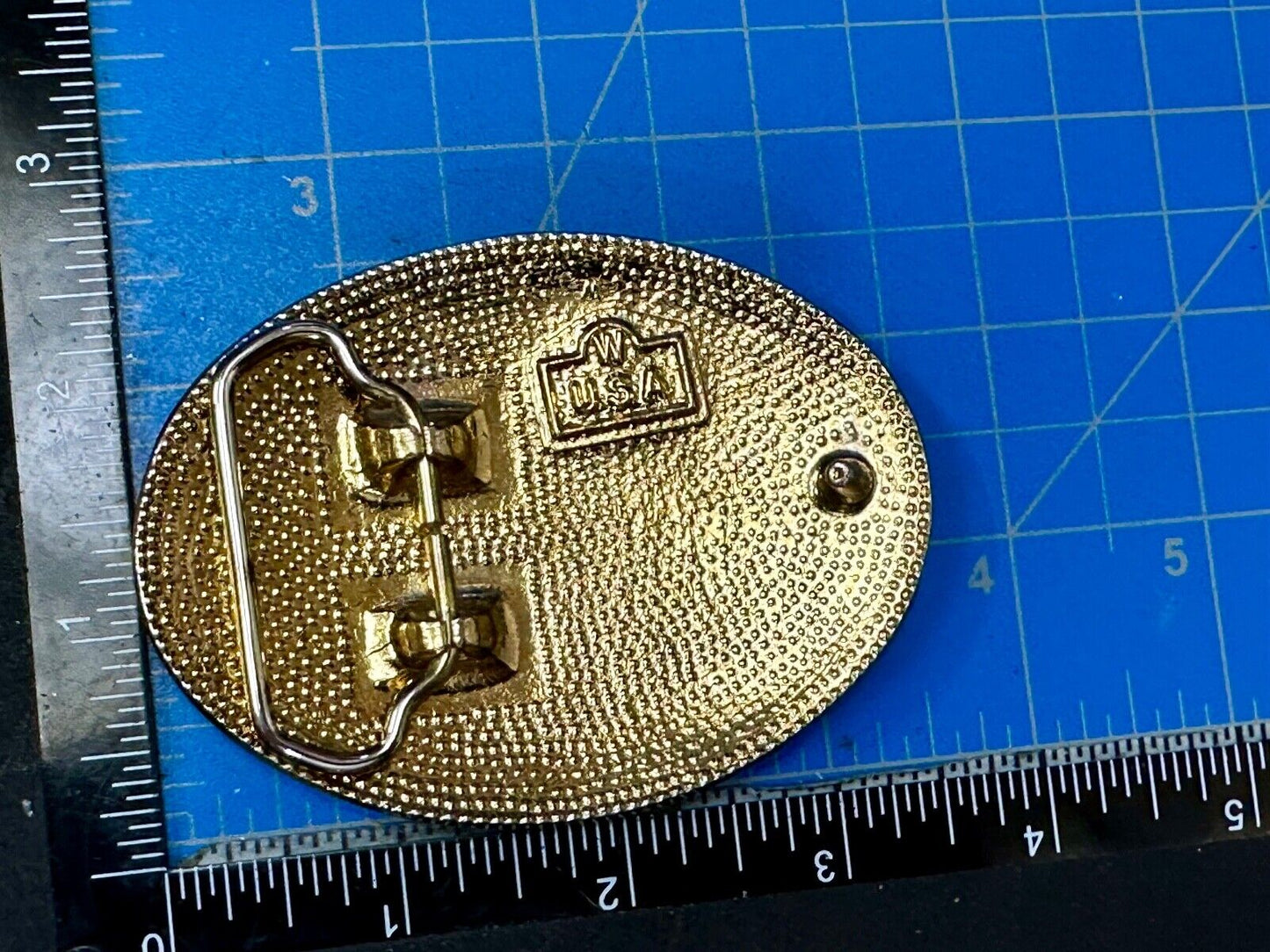 Beautiful Rose - Vintage mixed metal Western flower swirl theme Belt Buckle - W