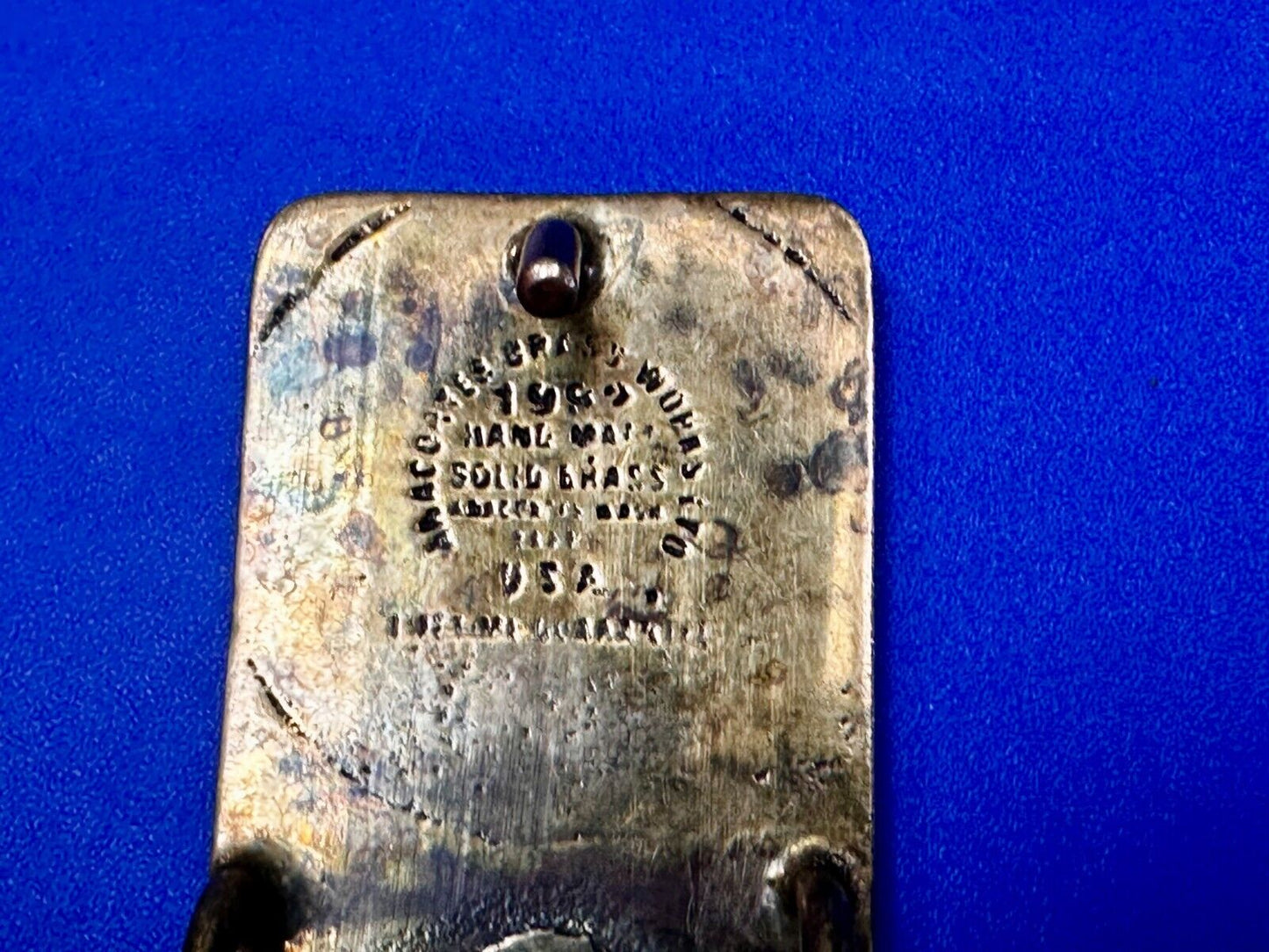 The Washington Water Power Co Spokane Solid Brass 1992 Commemorative Belt Buckle