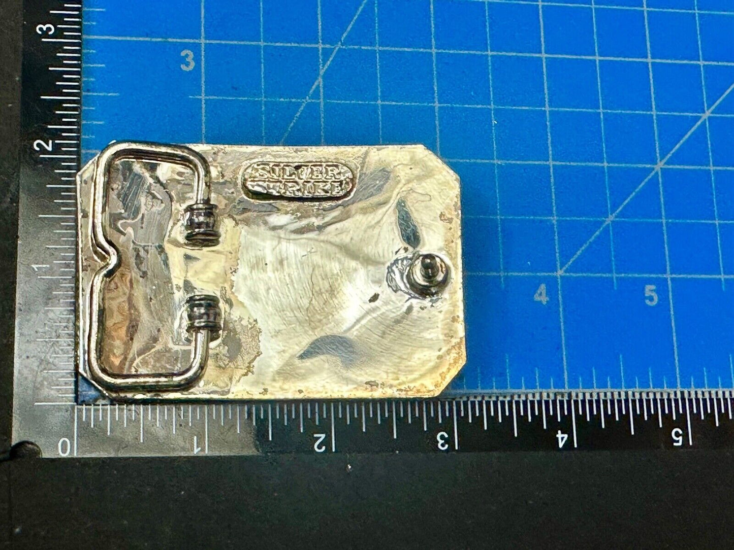 Texas Longhorn - Vintage Silver Strike Ornate Belt Buckle
