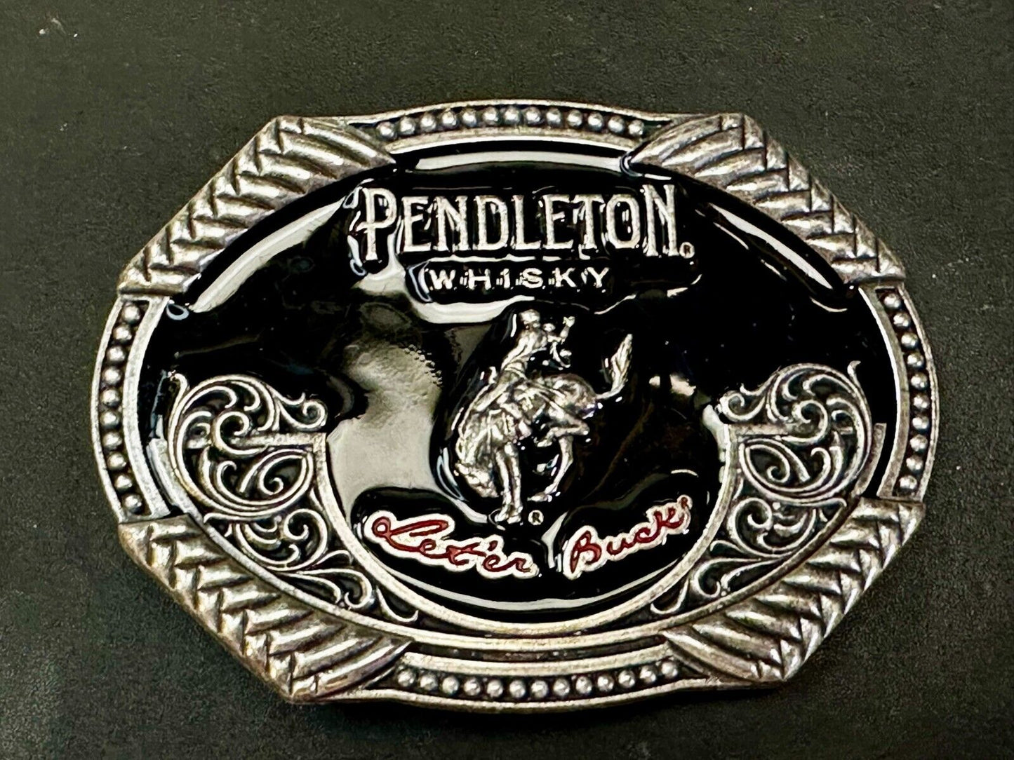 2020 Pendleton Whiskey Let'er Buck Rodeo Cowboy Montana Silversmiths Belt Buckle