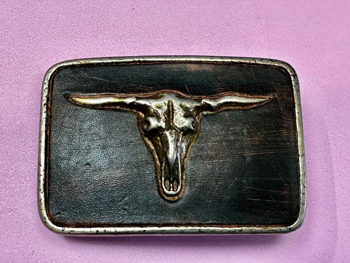 Texas Longhorn Vintage western Belt Buckle by BED STU Buckles Gotta Have em.