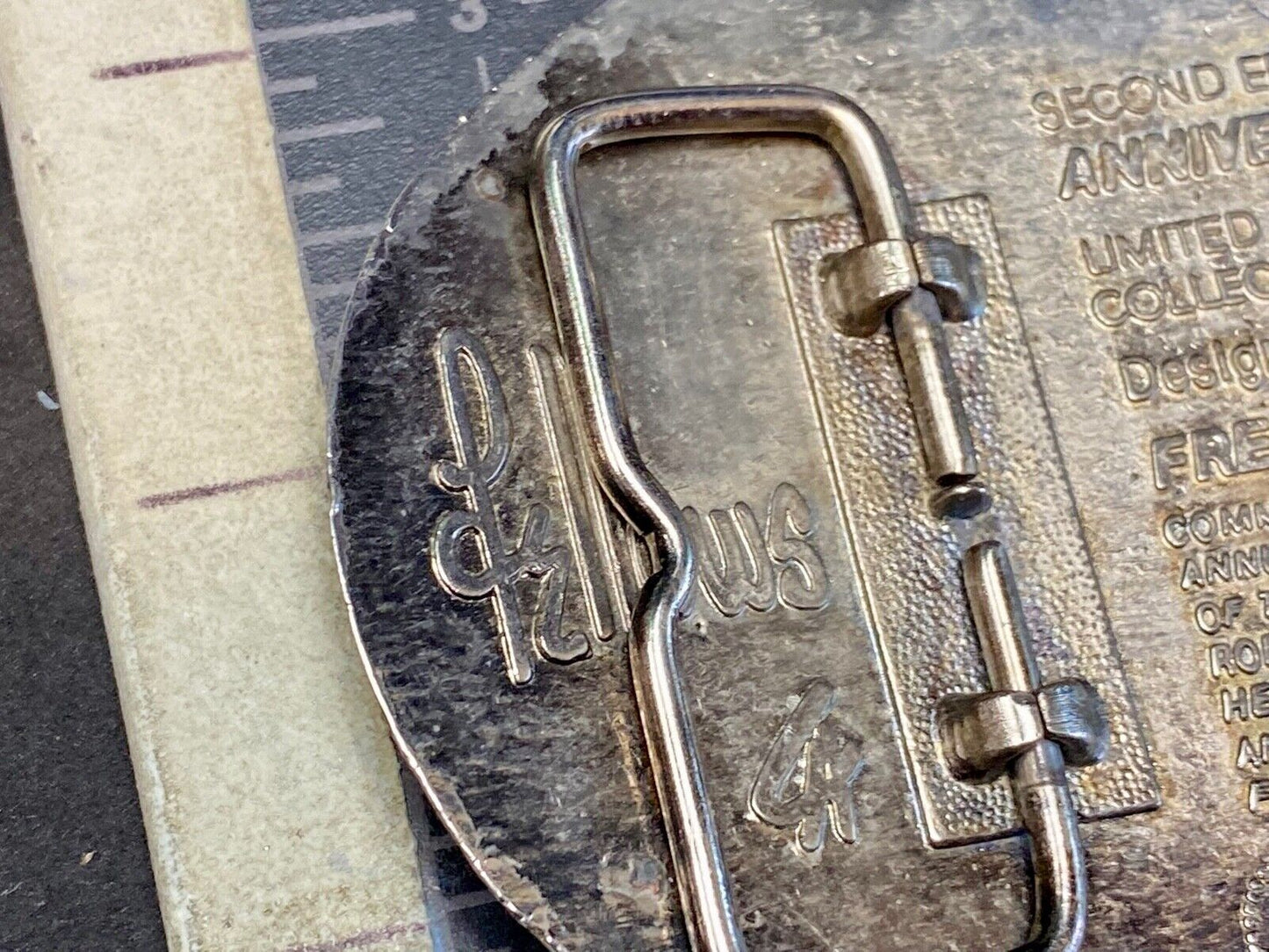 1984 Adult Size Nfr National Finals Rodeo Belt Buckle By Fred Fellows