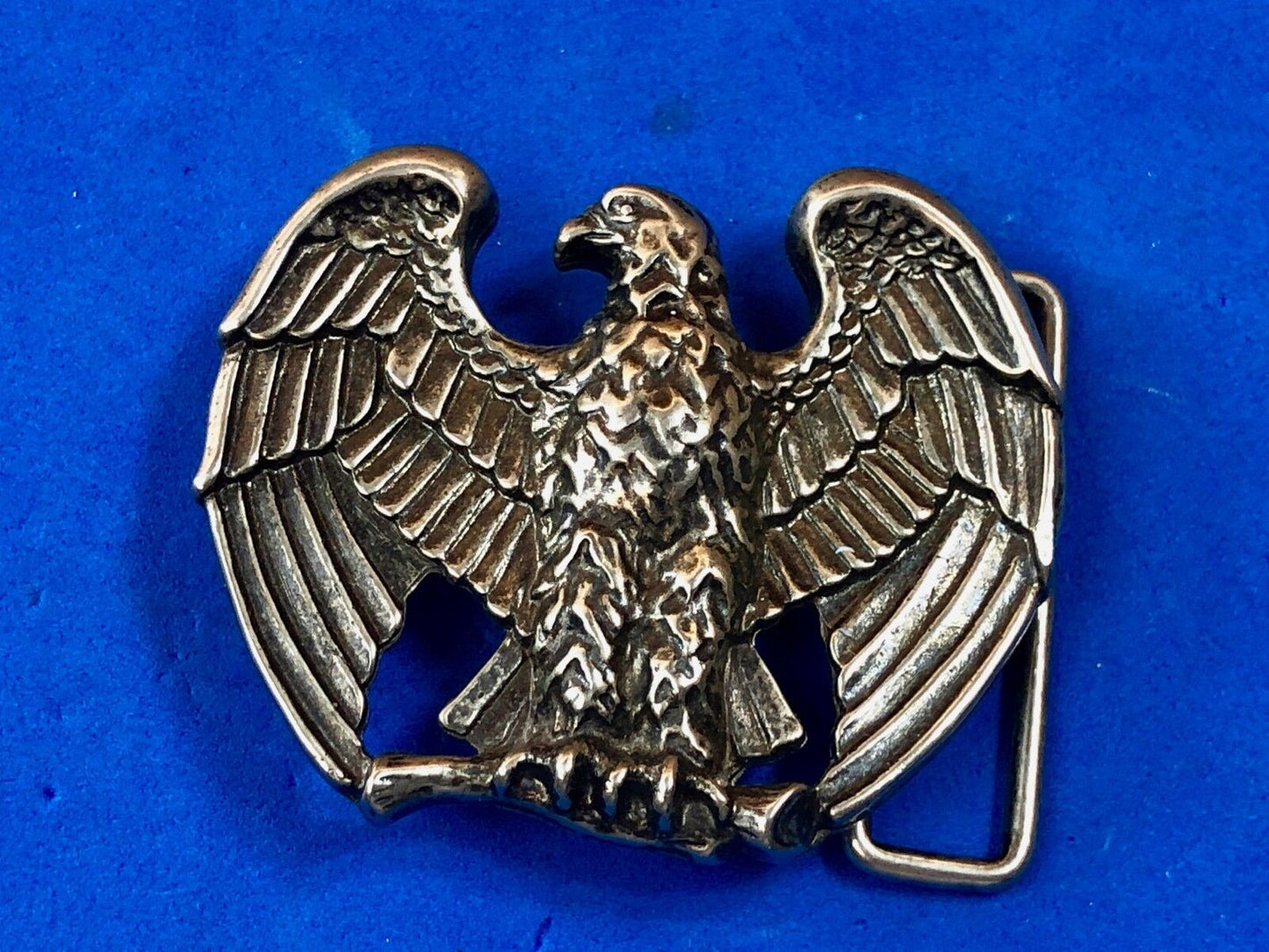 Vintage Avon American Eagle Patriotic Metal / Silver Tone Belt Buckle