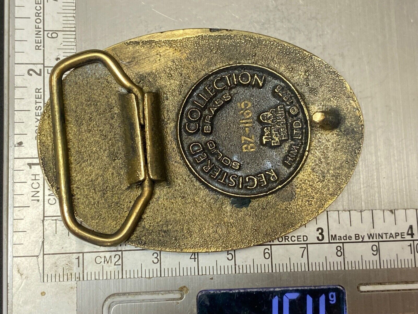 The Union - Oregon 1859 State commemorate solid brass state series belt buckle
