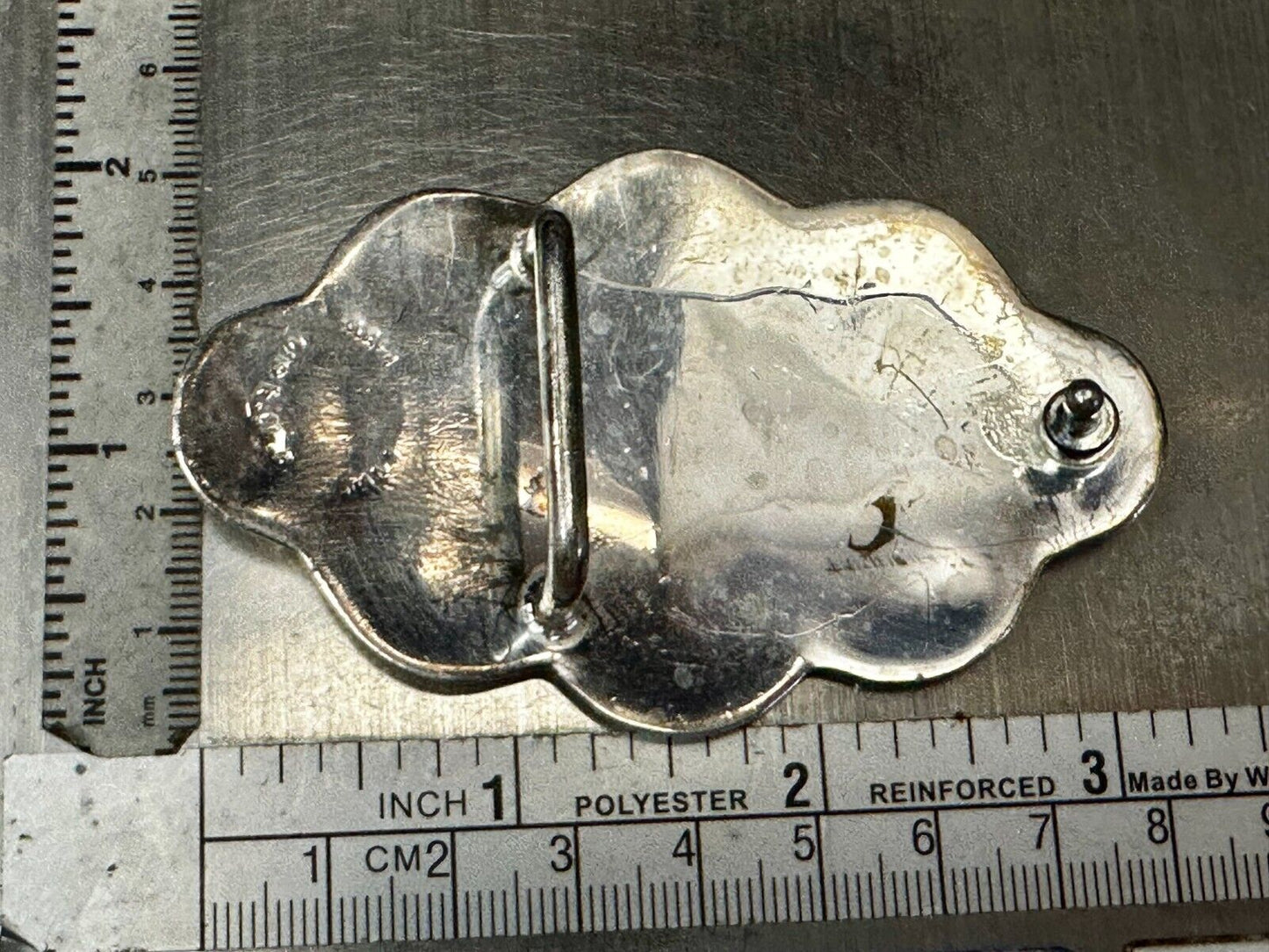 Beautiful Unique Shaped Cutout Flower Swirl Silver Tone Women Belt Buckle