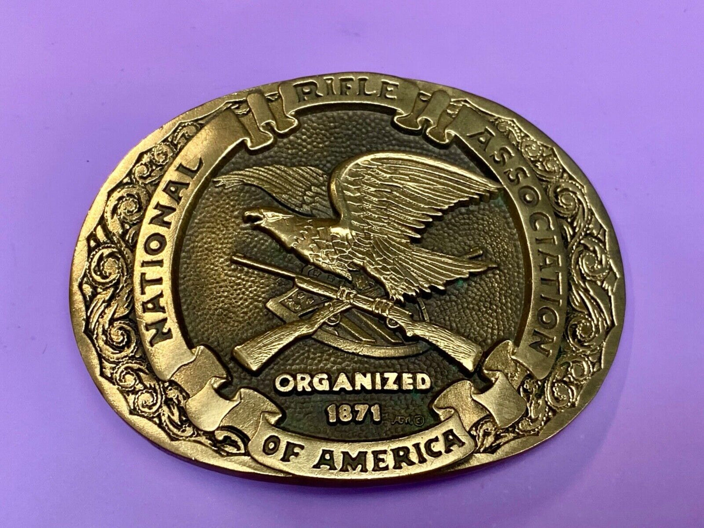 Award Design Medals - National Rifle Assn. Gun Rights 2nd amendment Belt Buckle