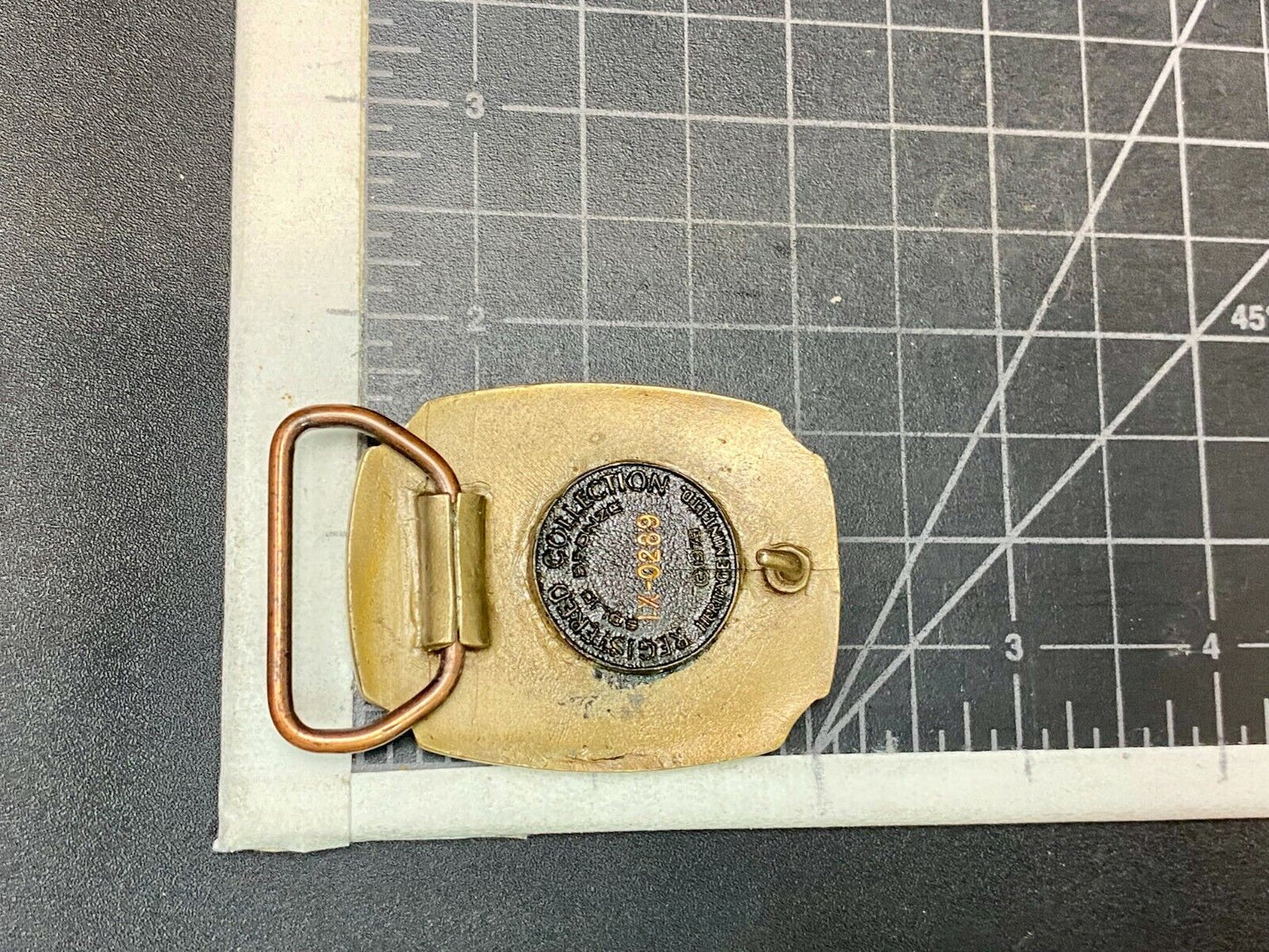 Vintage 1979 Aberdeen South Dakota 1889 Heritage Mint Solid Brass Belt Buckle
