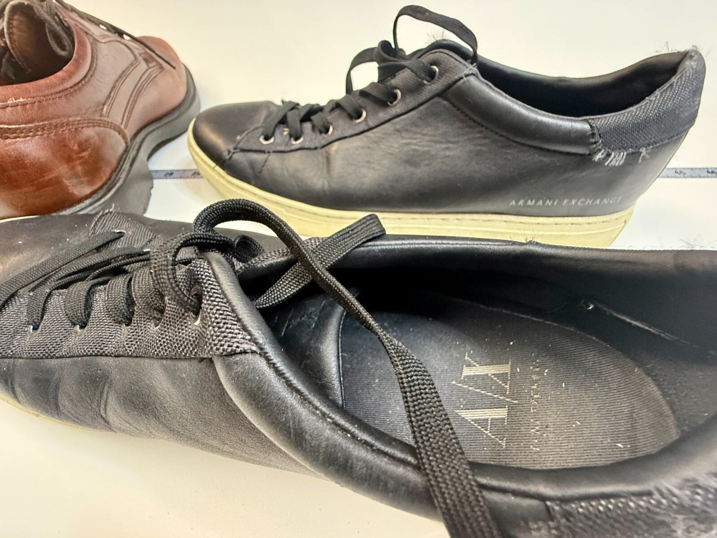 3 lot mens shoes - Armani Exchange AX , Kenneth Cole Reaction, Dunham Size 11.5