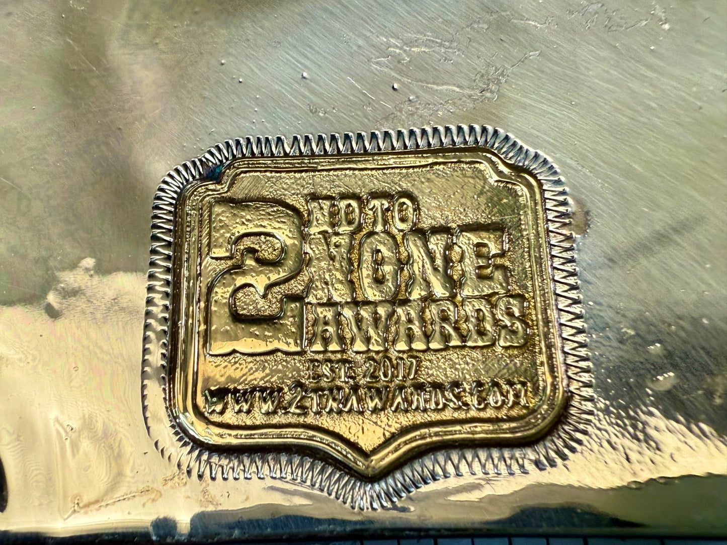 2022 Budweiser Toads Shootout TID 2ND to None NASCAR Trophy Belt Buckle