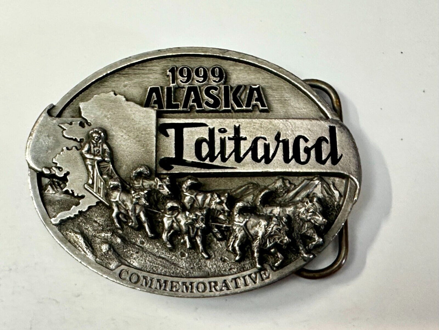 1999 Alaska Iditarod Commemorative Belt Buckle by Siskiyou