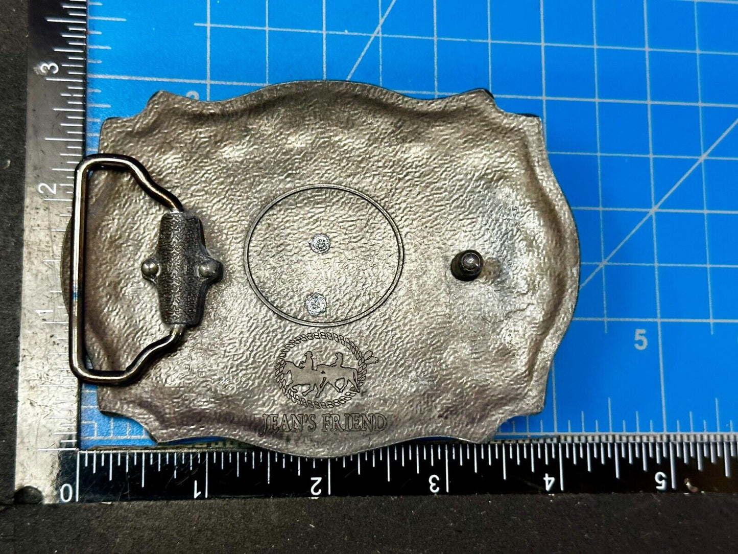 Texas Longhorn Rodeo Cowboys Steer Two Tone Belt Buckle by Jeans Friend