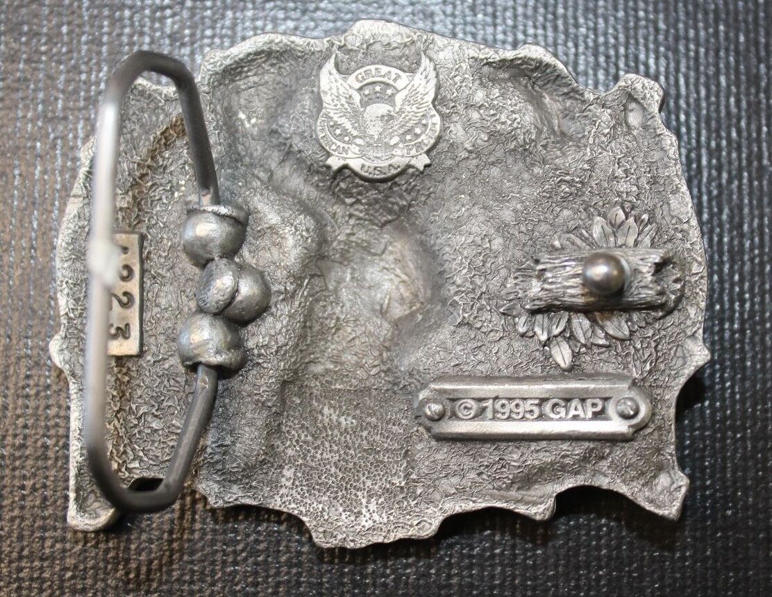 1995 GAP #4223 Great American CO deer buck hunting HUGE antlers - belt buckle