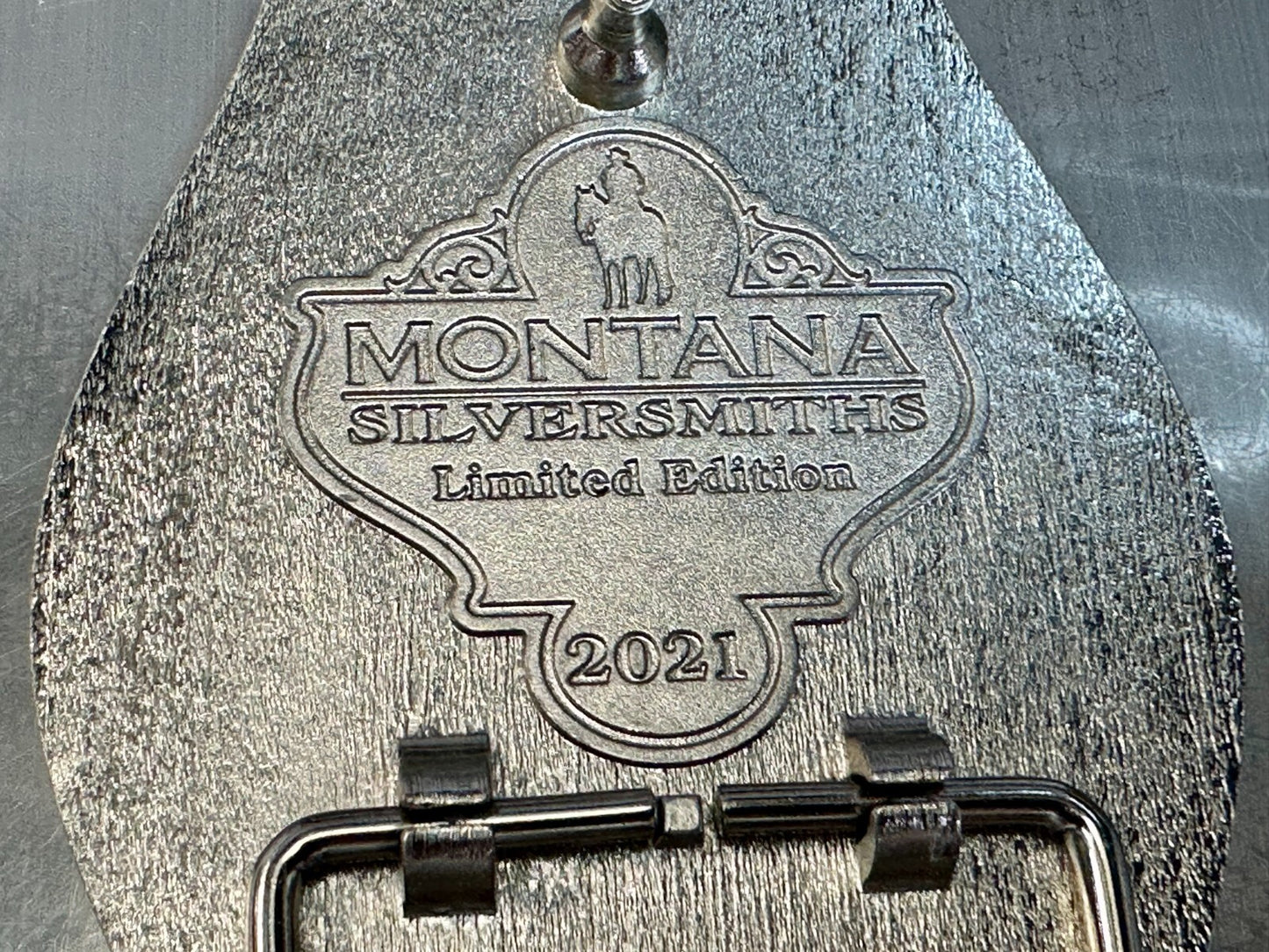 2021 Pendleton Whiskey Let'er Buck Rodeo Cowboy Montana Silversmiths Belt Buckle