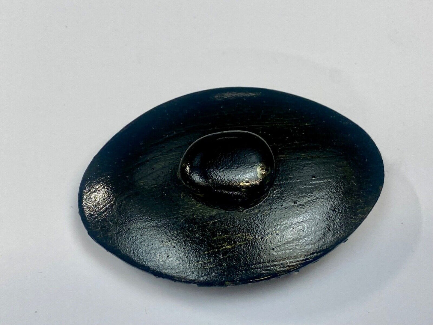 Black Over Easy Egg - style belt buckle! Art Artisan project!