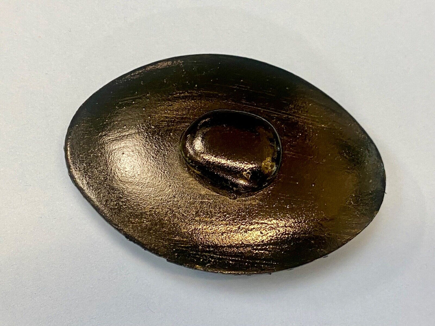 Black Over Easy Egg - style belt buckle! Art Artisan project!