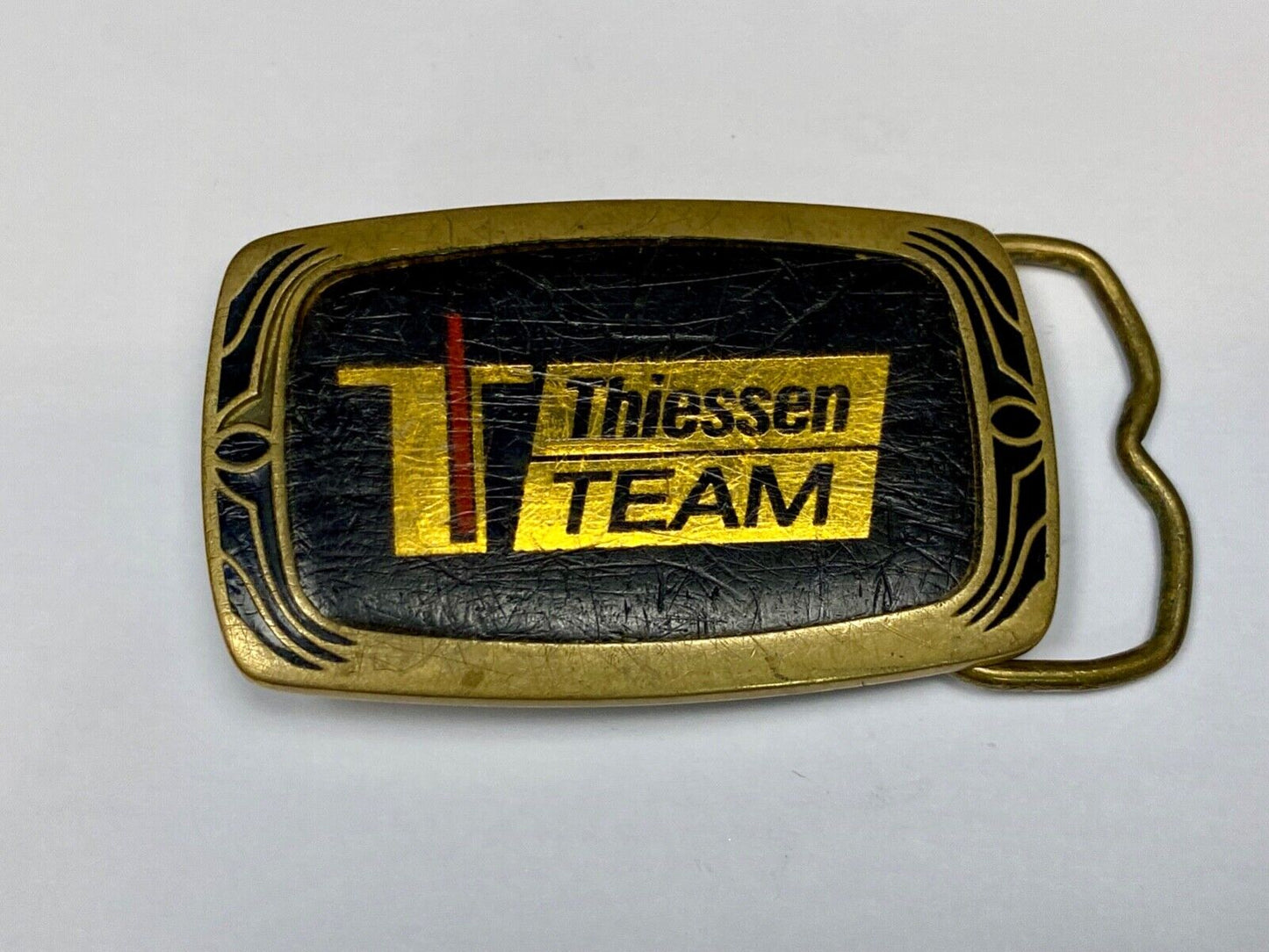 Thiessen Team: Shotcrete & Grout Supplies, Mining Equipment 1987 Belt Buckle