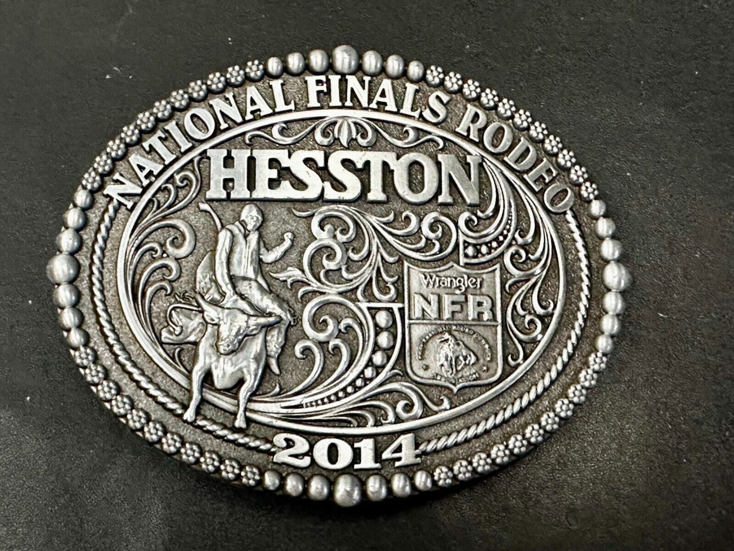 2014 National Finals Rodeo NFR Rodeo NOS Montana Silversmiths Belt Buckle