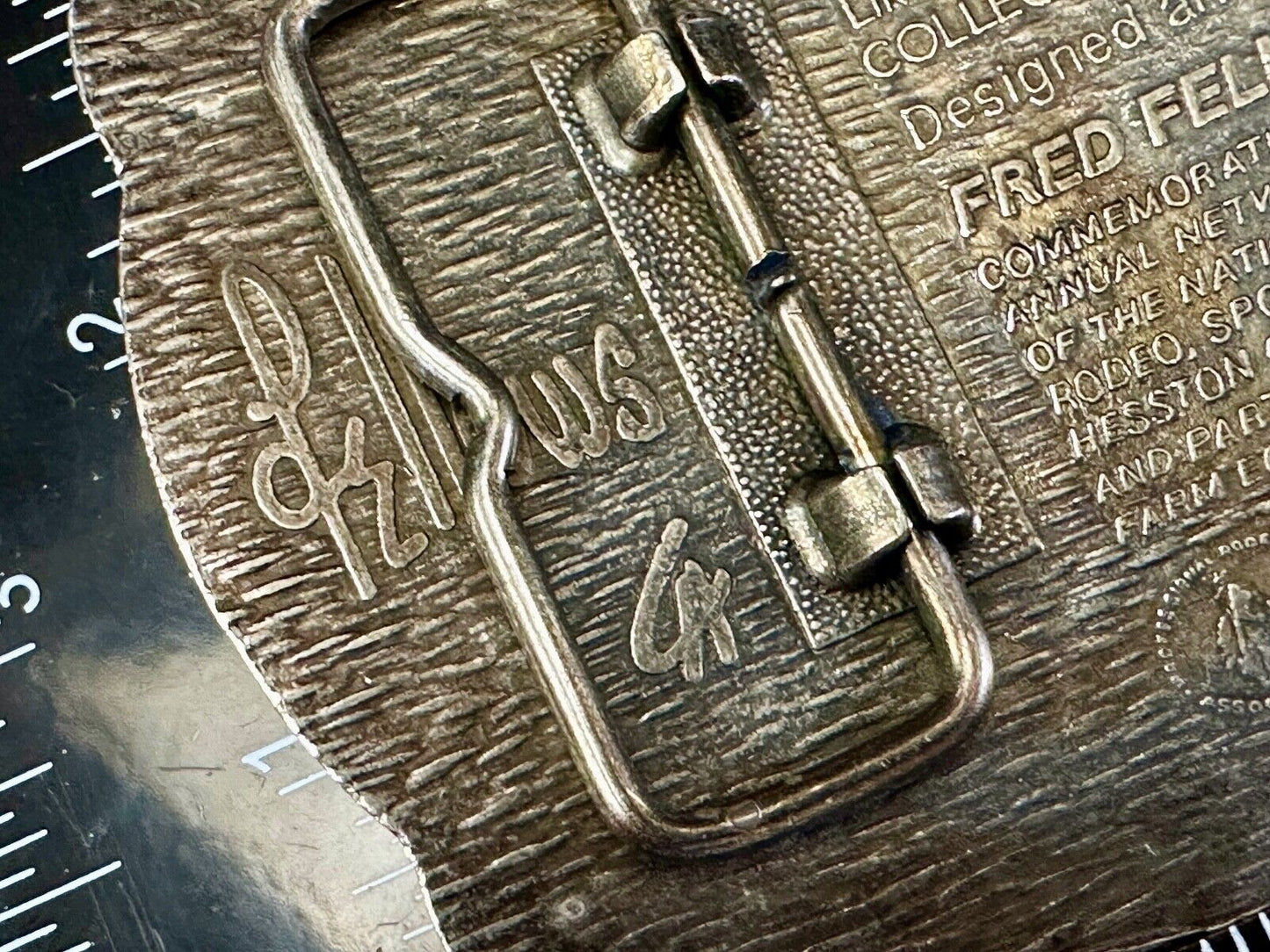 1985 Hesston National Finals Rodeo NFR Limited Edition Collectors Belt Buckle