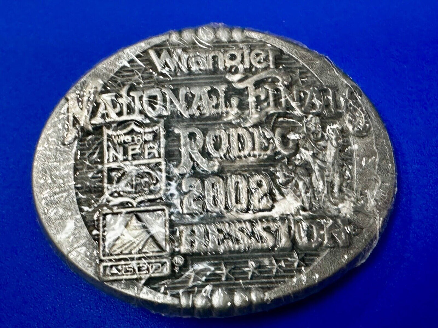 2002 NFR National Finals Rodeo NOS Youth Size Montana Silversmiths Belt Buckle