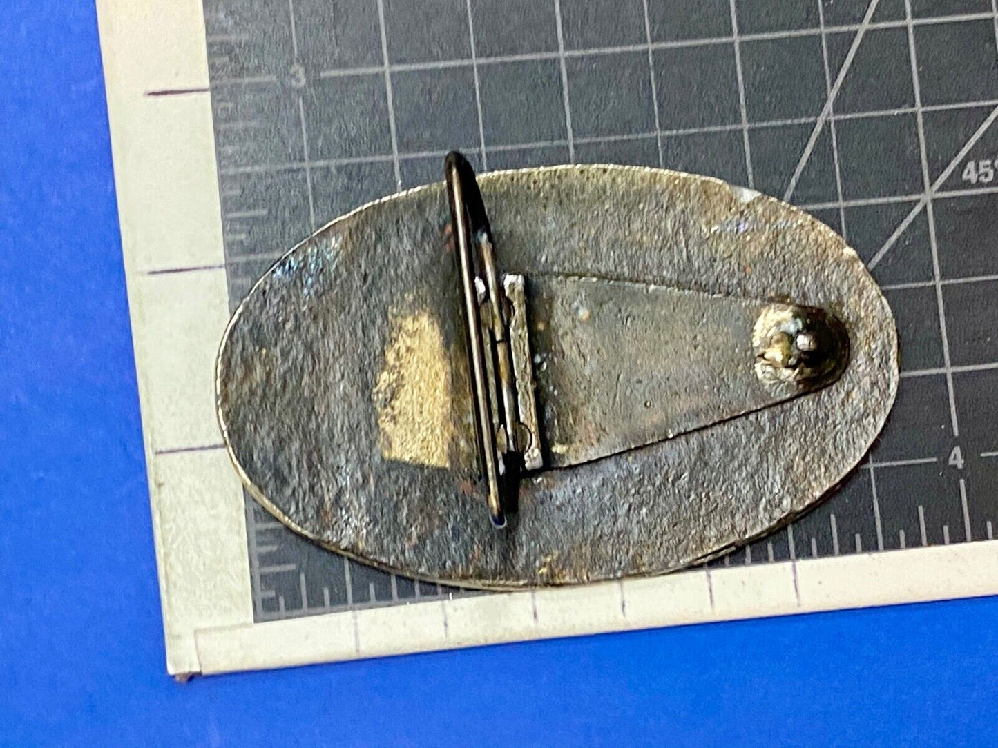 Vintage 1970's rare Belt Buckle Mother's & Father's Italian Association Sicily