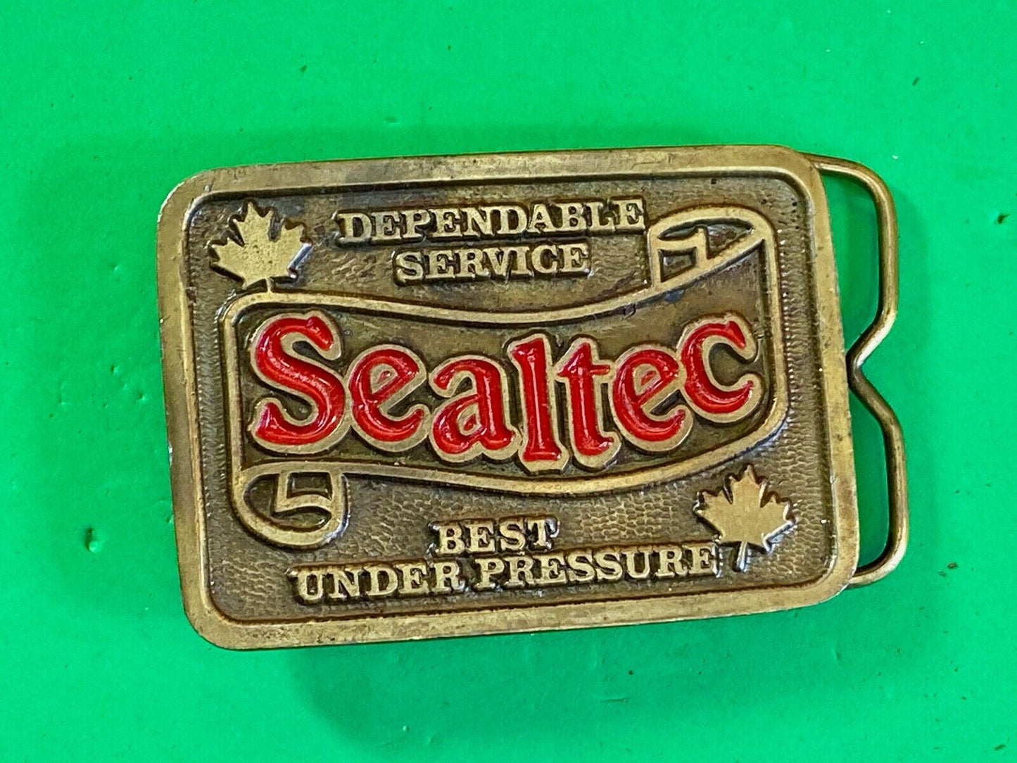 Vintage Belt Buckle - Sealtec - Company - Dependable Service Best Under Pressure