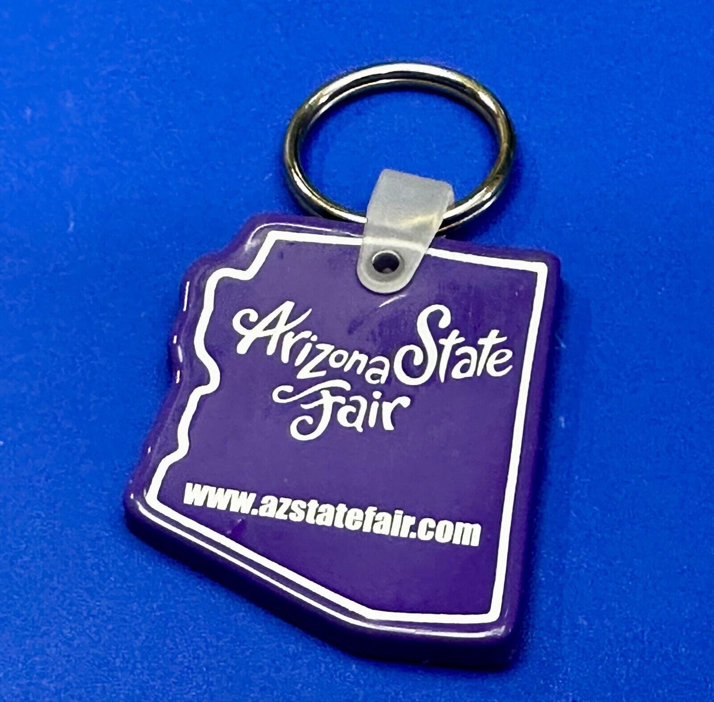 Arizona State Fair Purple Souvenir Keychain Key Ring Chain