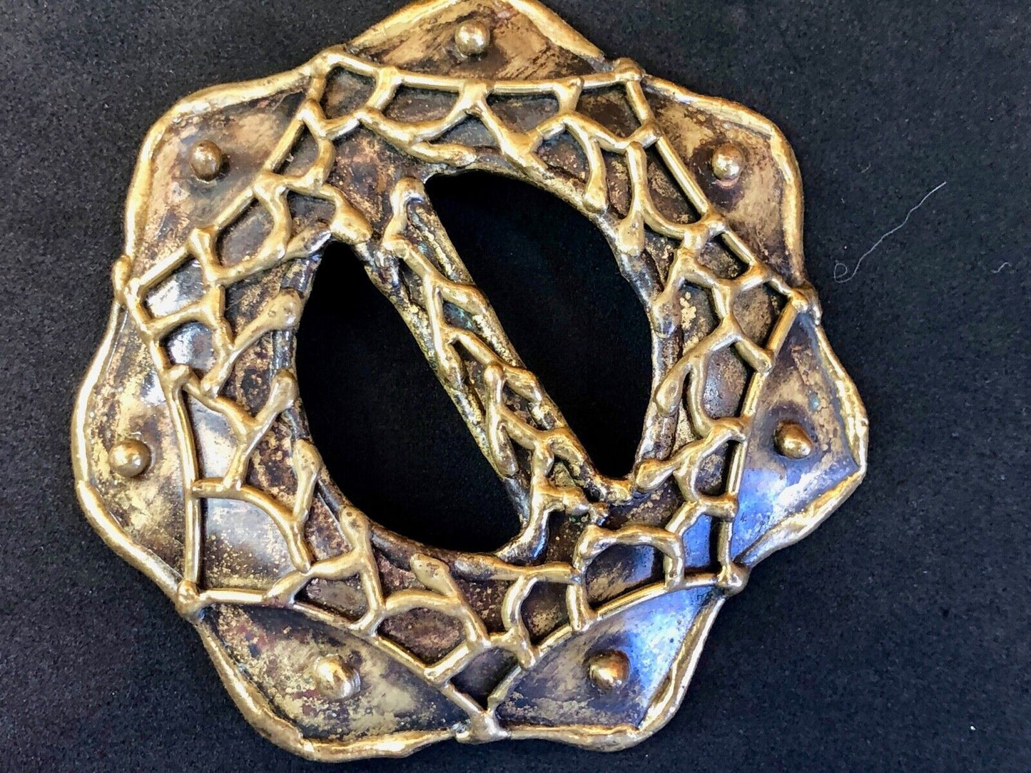 Unique Hobo Art Deco Star Pattern Artisan Belt Buckle