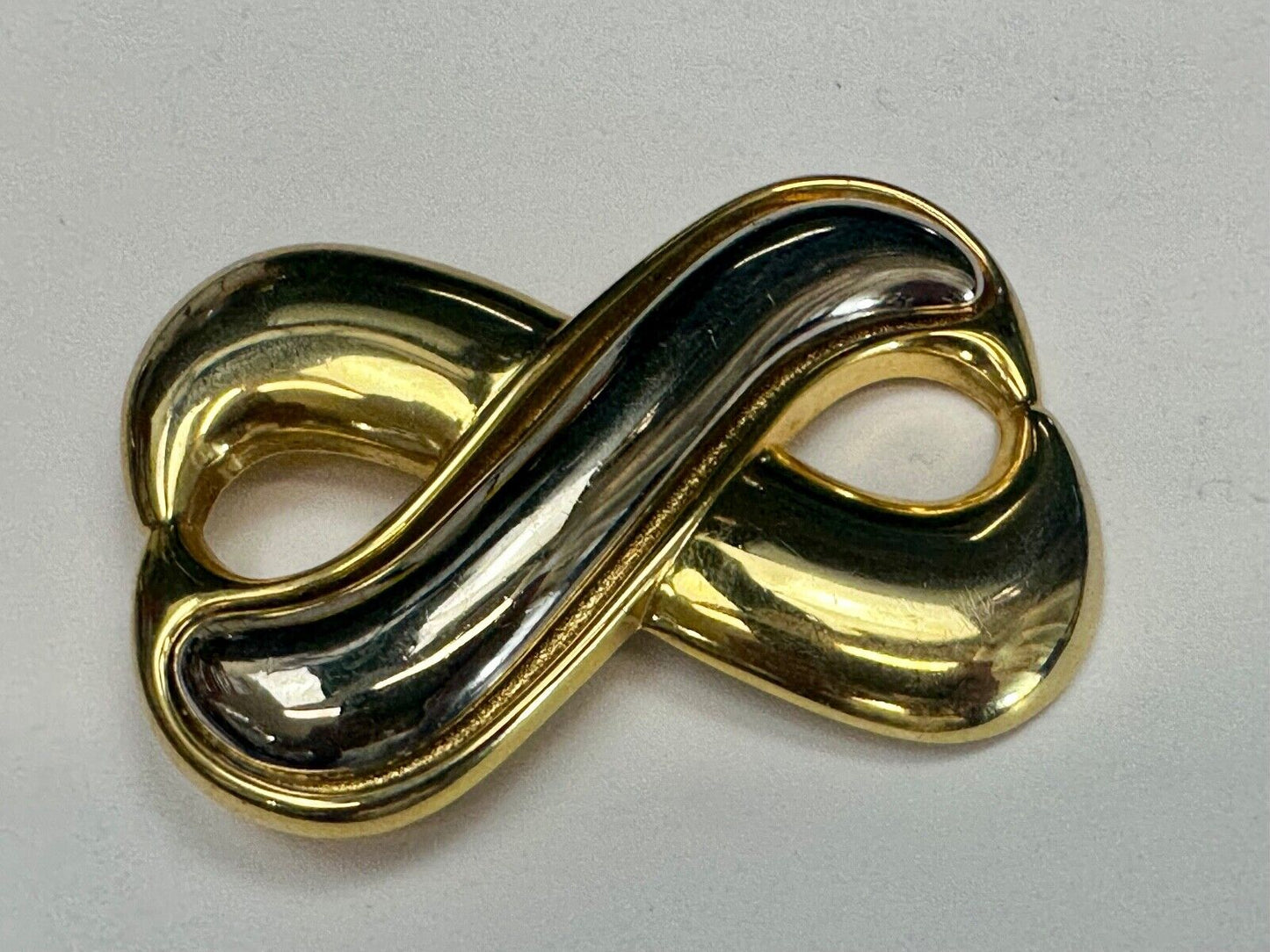 Vintage Day Lor signed gold & silver tone signed scarf shoe clip belt buckle
