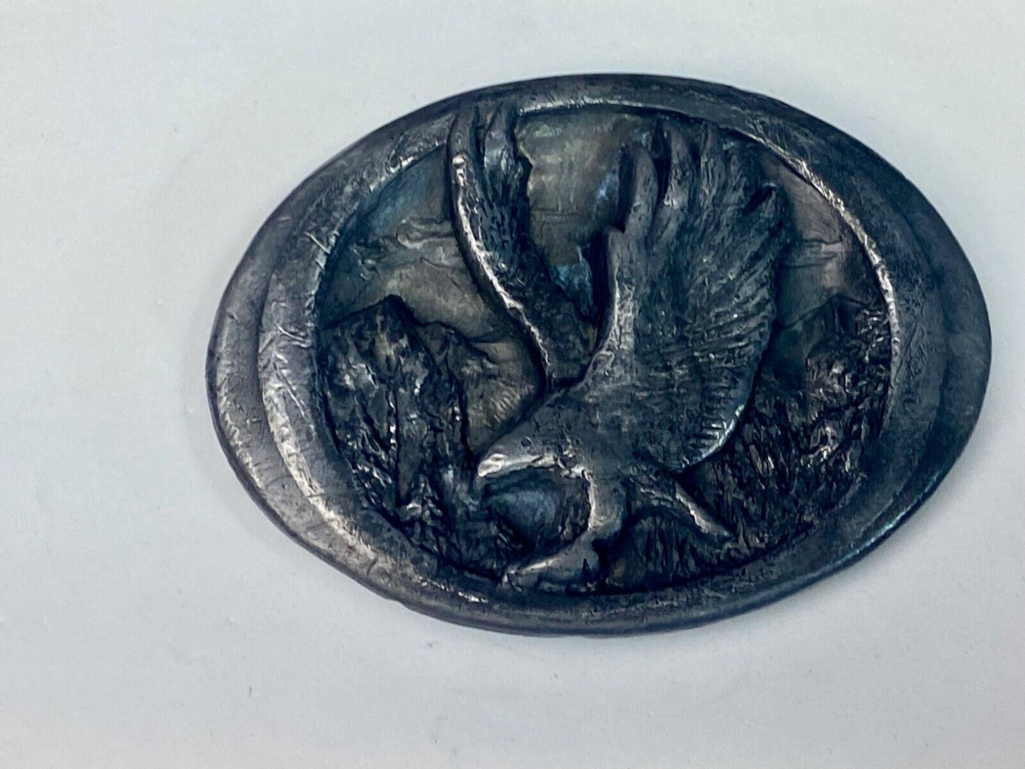 1988 Colorado American Patriotic Eagle Belt Buckle C&J