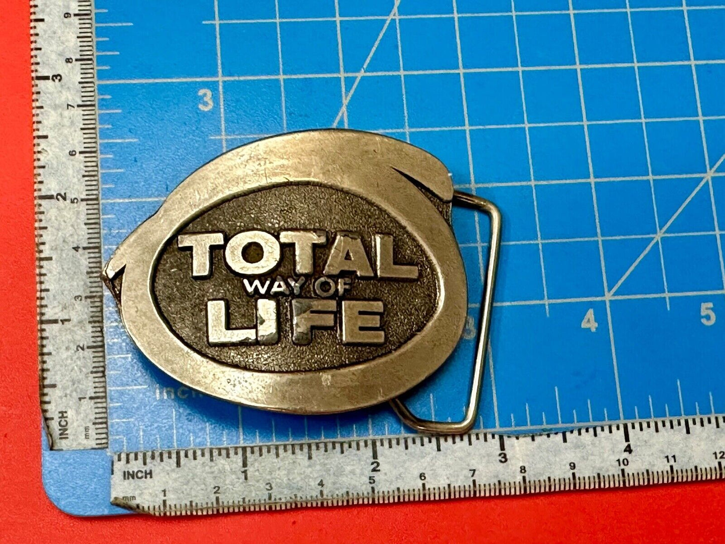 Total Way of Life Lewis Buckles Belt Buckle Midway Independent Life 1976
