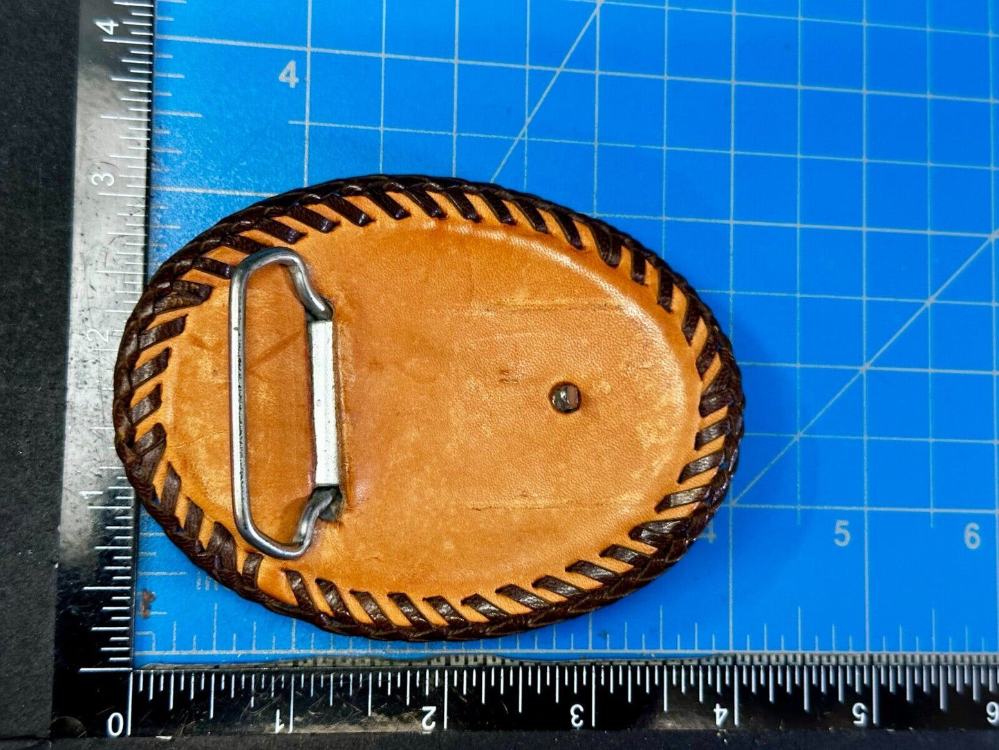 Belt Buckle eagle Leather