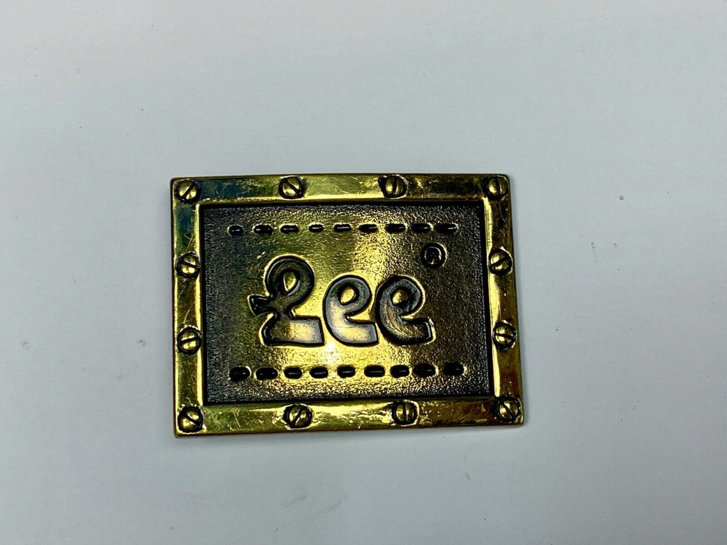 Vintage Lee Brand Nyc Lee Jeans Company Belt Buckle Screw Studded