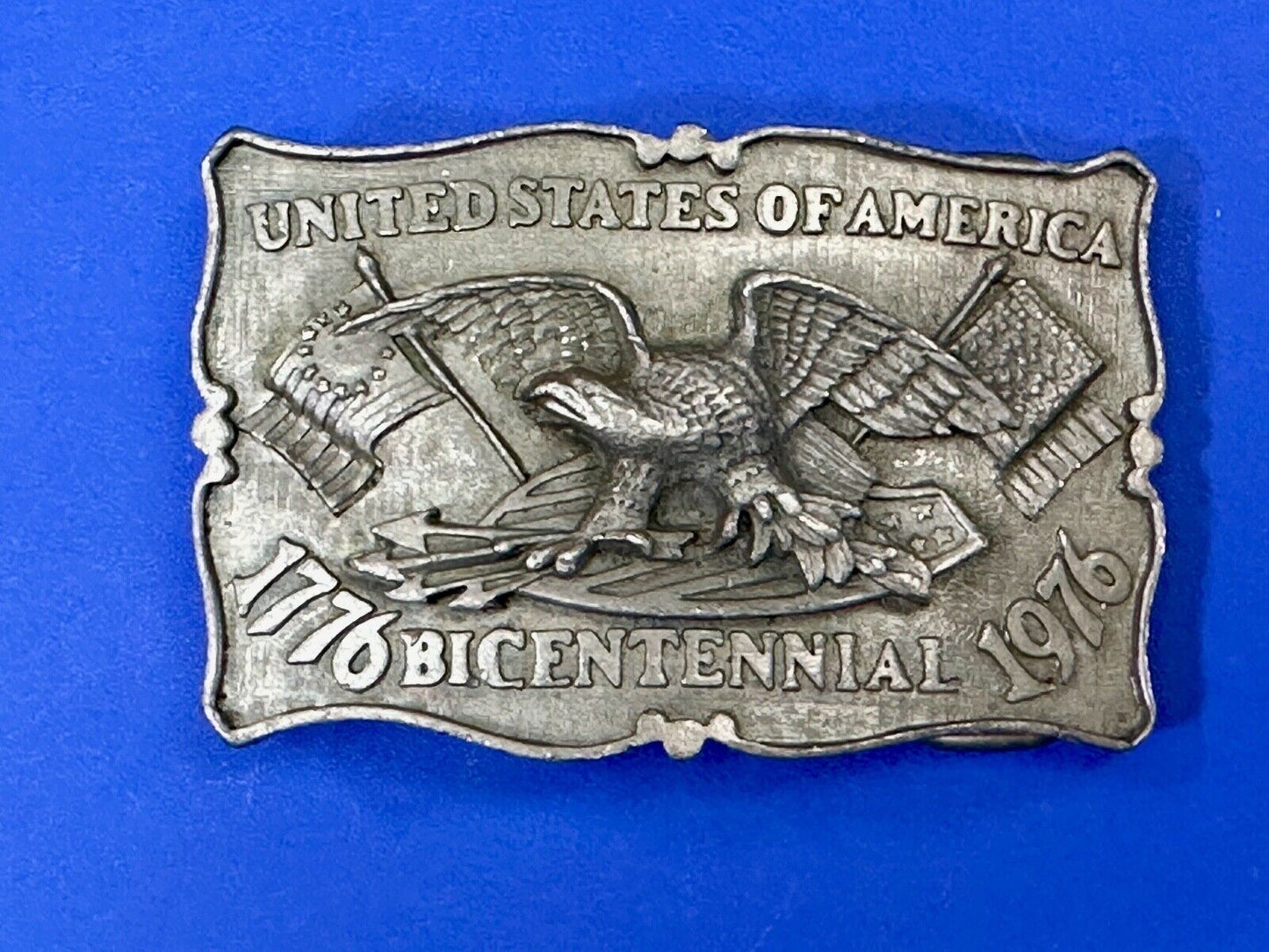 Swiss Miss Patriotic American Eagle 200 year Bicentennial Pride belt buckle