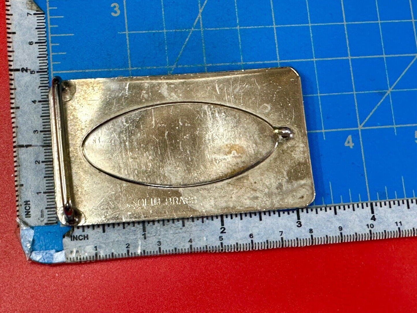 vintage Alaska BEAR State Commemorative solid brass belt buckle