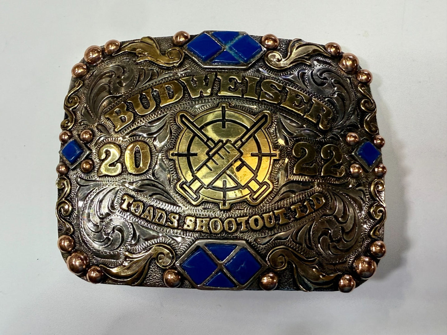 2022 Budweiser Toads Shootout TID 2ND to None NASCAR Trophy Belt Buckle