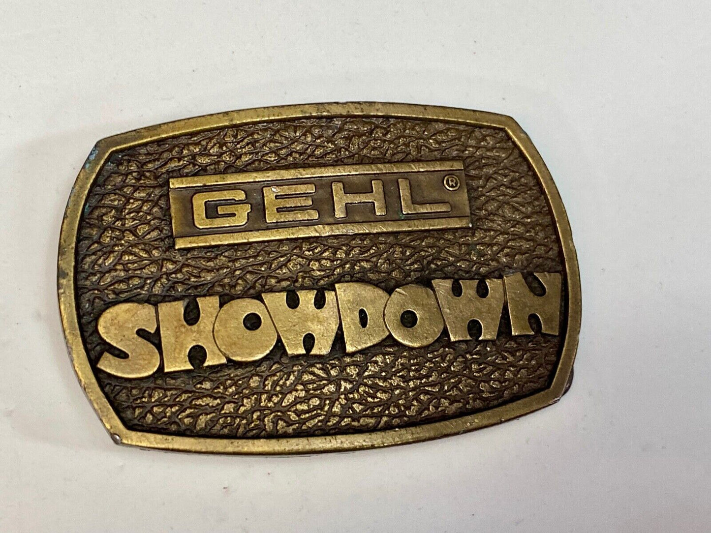 Vintage 1976 - Gehl Showdown - Skid Steer Loader Baler - Co Belt Buckle