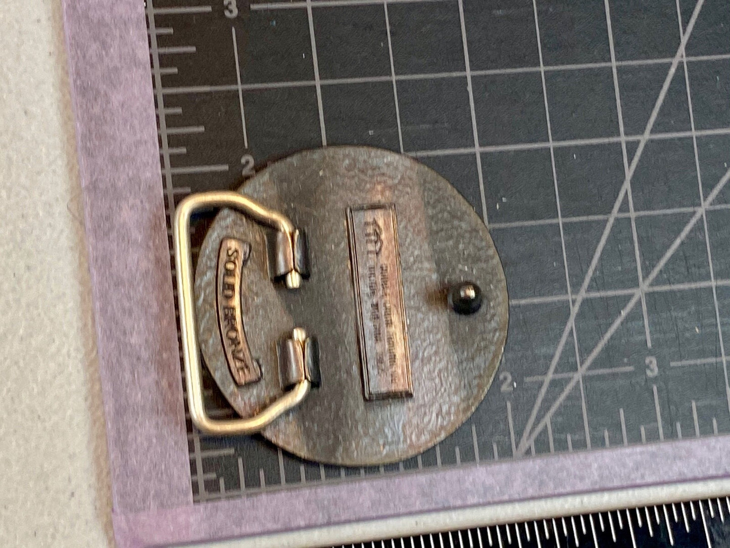 Beautiful Country Belt Buckle by Double Cabin Trading Co Victor MT SUPER RARE!