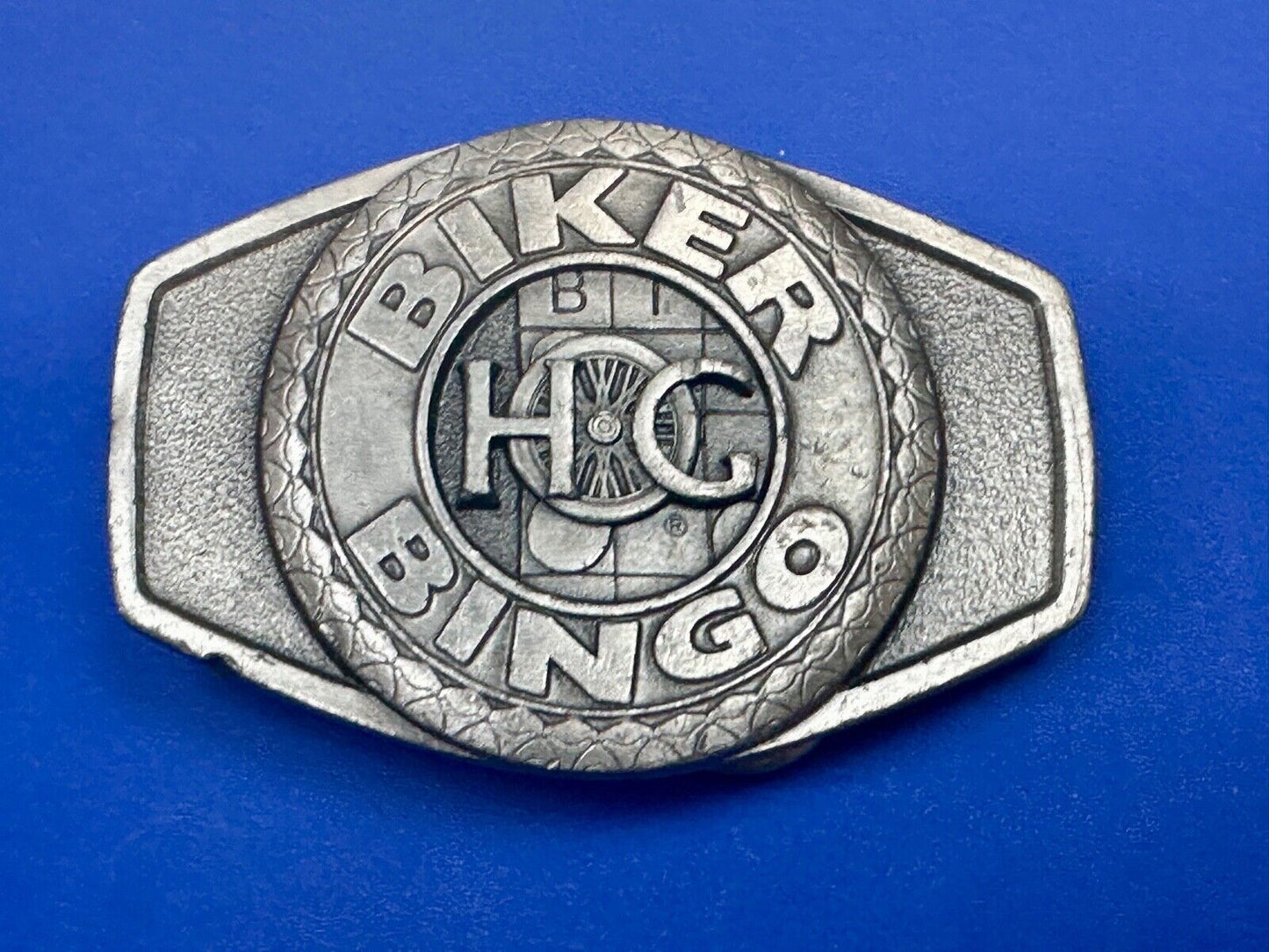 BIKER BINGO H.O.G. Harley Davidson Owners Group - lucky winner belt buckle
