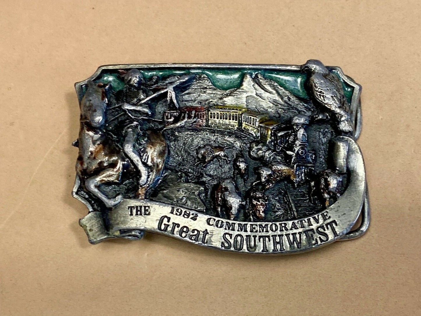 The Great Southwest 1982 Limited Ed. Commemorative Vintage Belt Buckle