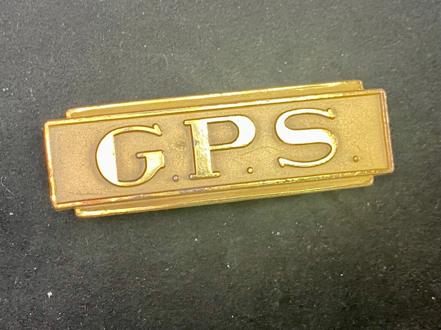 Vintage Belt Buckle By Herff Jones. Initials? Letters Gps