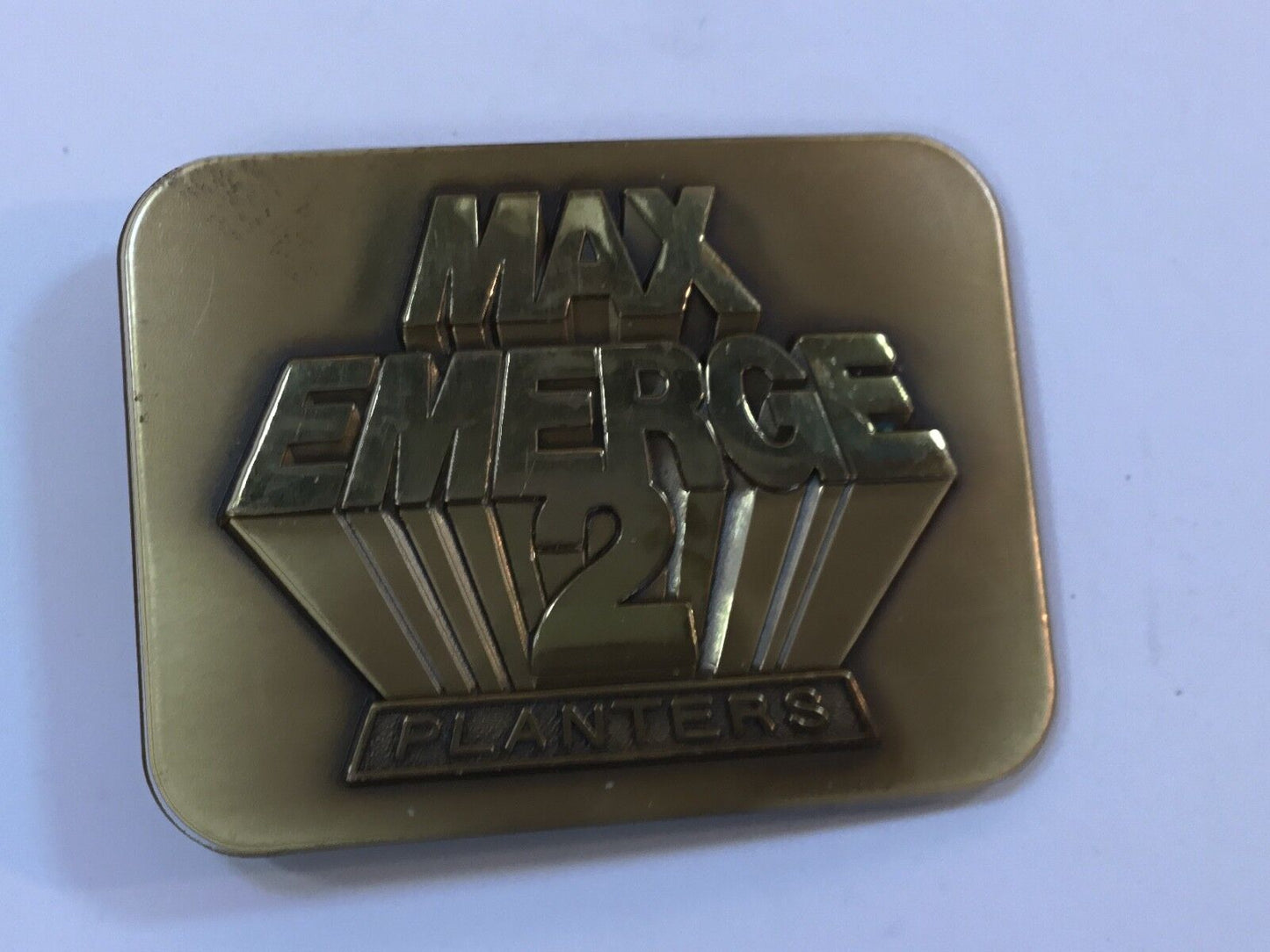 Vintage 1987 John Deere & co MAX EMERGE 2 Planters belt buckle