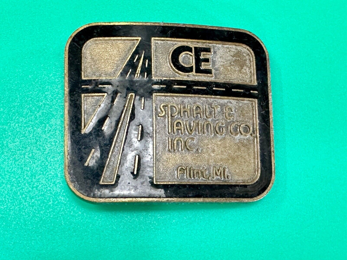 ACE Asphalt & Paving company Flint MI Promo Adverting belt buckle
