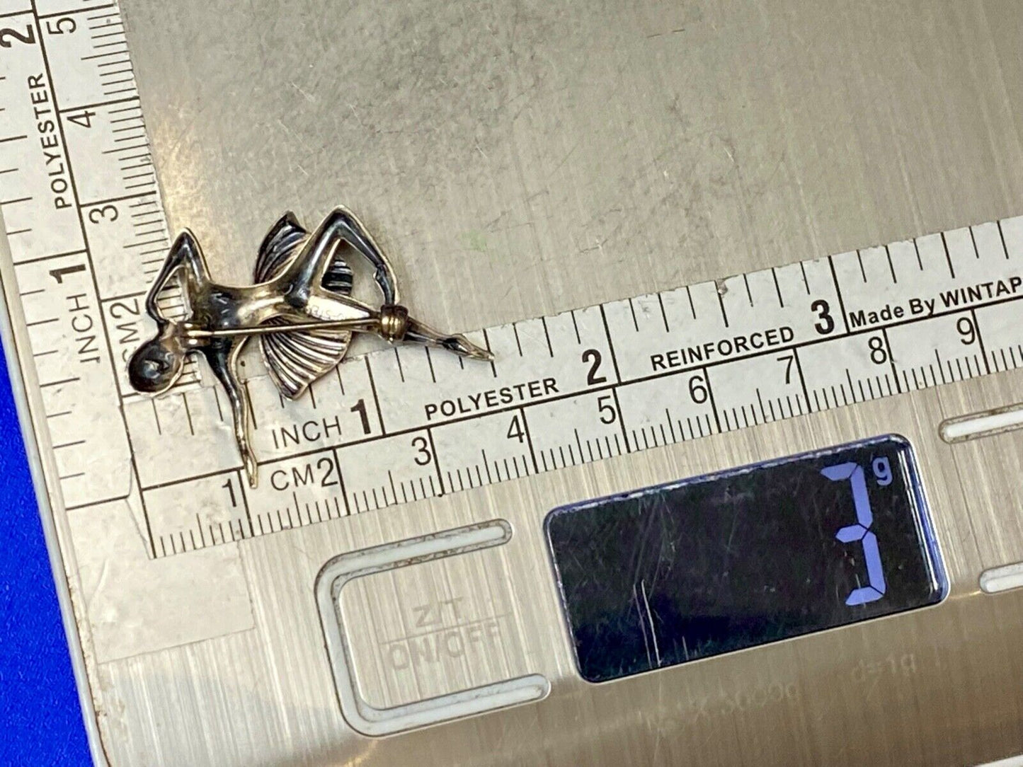 Vintage Ballerina Sterling Silver 925 Brooch Pin Signed Beau