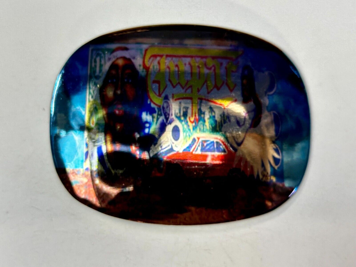 2Pac Tupac Shakur Hologram Style NOS Rap Music Legend Millennium Belt Buckle