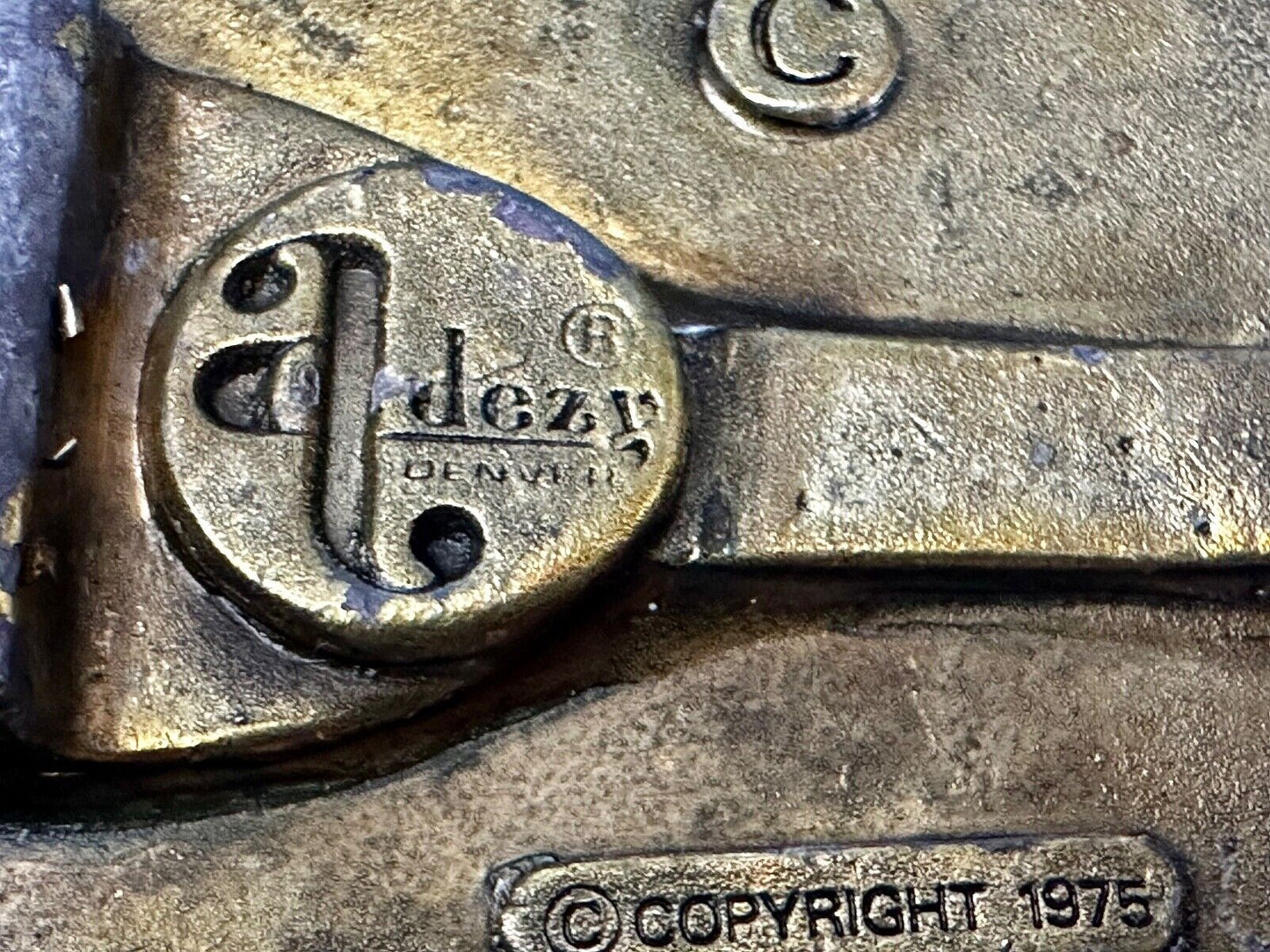 Vintage Big Sky Country Montana Belt Buckle Capitol! Vintage Adezy Denver