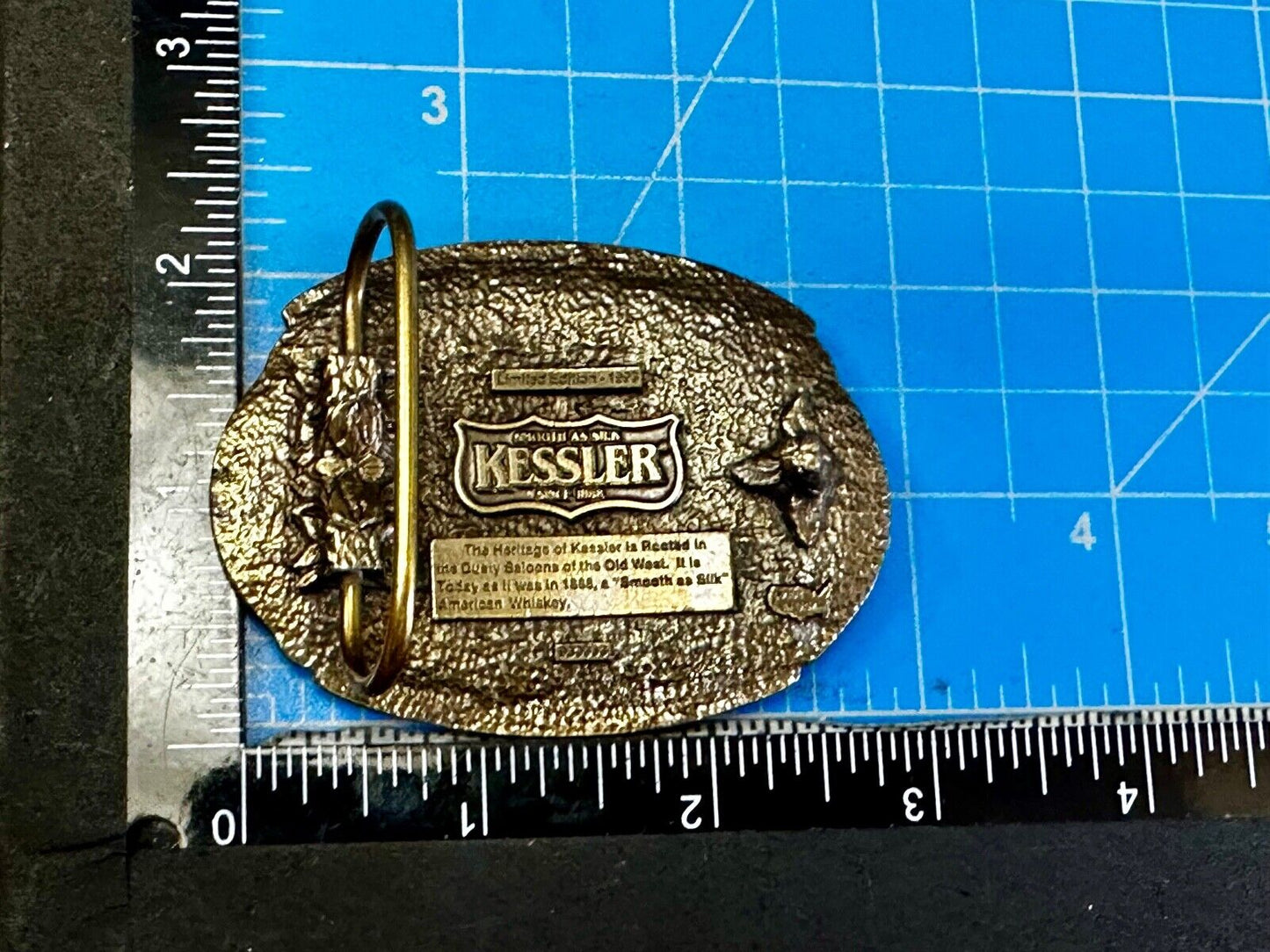 The Spirit of Wisconsin - KESSLER American Whiskey Belt Buckle Smooth As Silk