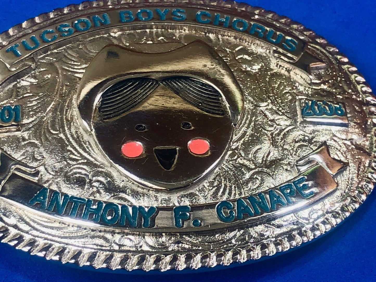 Award type Tucson Boys Chorus belt buckle Arizona AZ by Creative Casting / Texas